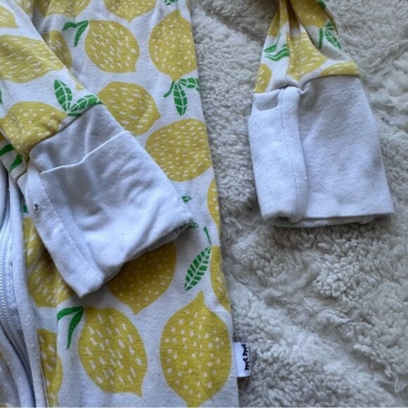 Little Sleepies | "Lemons" Bamboo Viscose One Piece Zippy | Size 12-18 Months - Picture 4 of 9